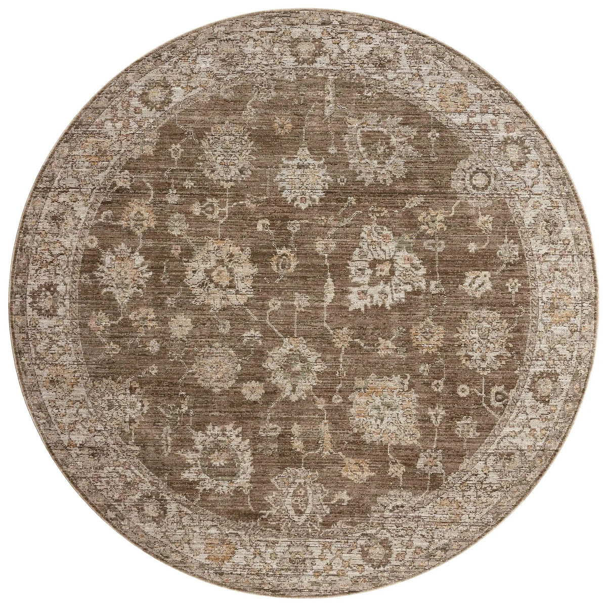 Priscilla PRL-01 Bark / Ivory Area Rug by Loloi