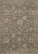 The Priscilla PRL-02 Olive / Sand Area Rug showcases earthy olive and sandy tones in a power-loomed 100% polyester area rug with vintage style