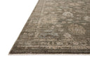 The Priscilla PRL-02 Olive / Sand Area Rug showcases earthy olive and sandy tones in a power-loomed 100% polyester area rug with vintage style