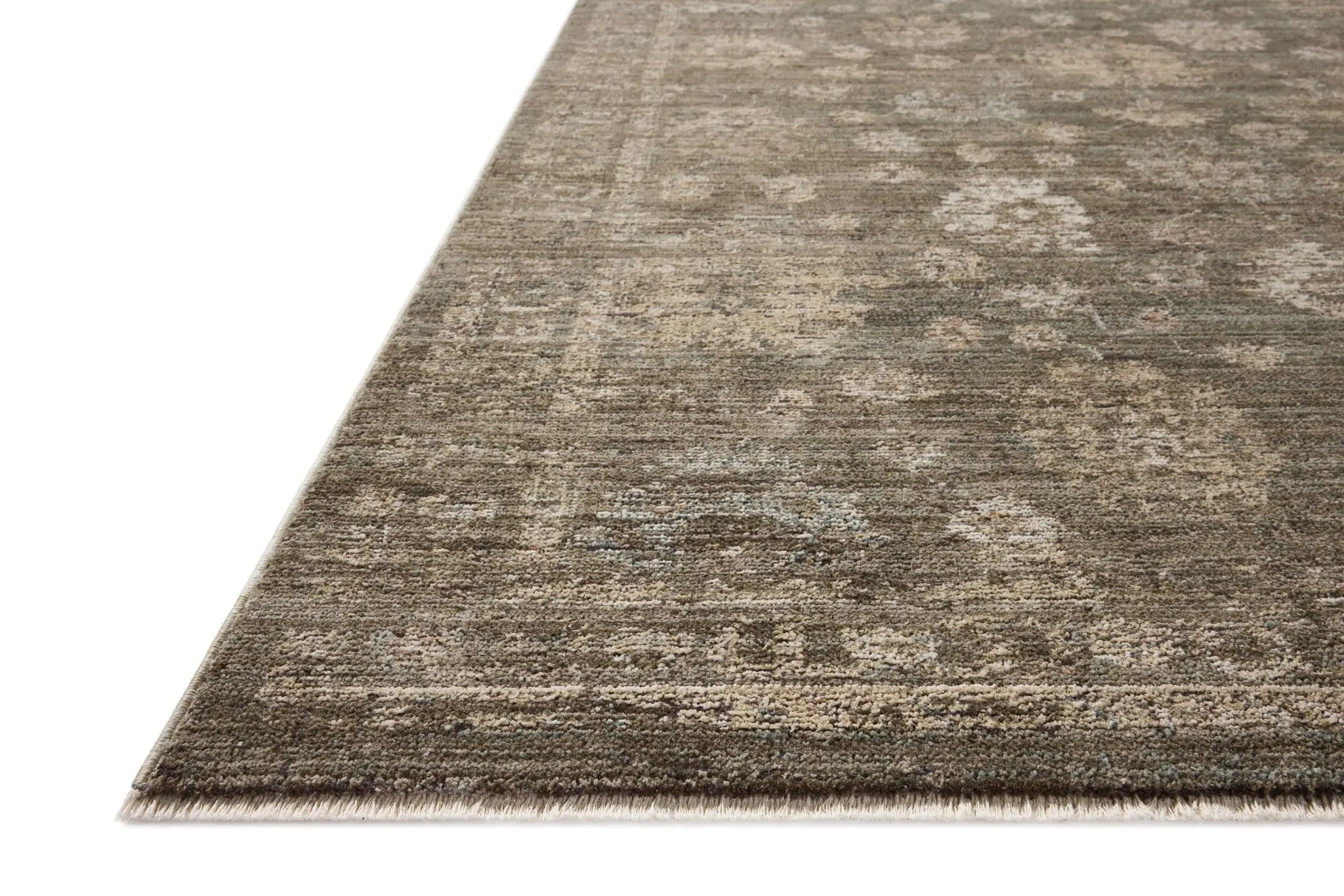 Priscilla PRL-02 Olive / Sand Area Rug by Loloi