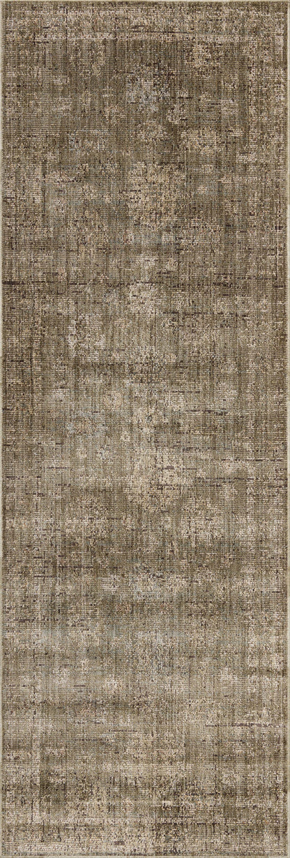 The Priscilla PRL-02 Olive / Sand Area Rug showcases earthy olive and sandy tones in a power-loomed 100% polyester area rug with vintage style