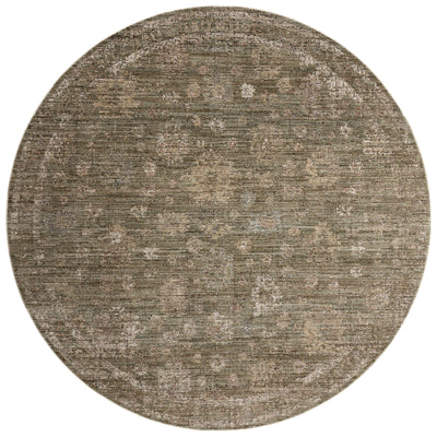 The Priscilla PRL-02 Olive / Sand Area Rug showcases earthy olive and sandy tones in a power-loomed 100% polyester area rug with vintage style