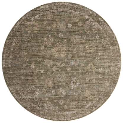 The Priscilla PRL-02 Olive / Sand Area Rug showcases earthy olive and sandy tones in a power-loomed 100% polyester area rug with vintage style