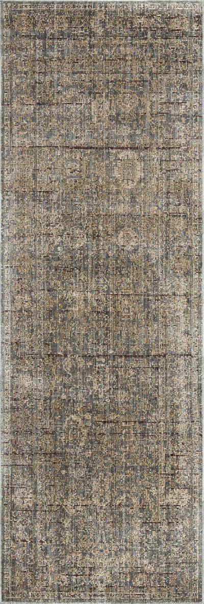 Featuring calming blue and sandy hues and vintage detail, the Priscilla PRL-03 Blue / Sand Area Rug is a power-loomed 100% polyester area rug for any room