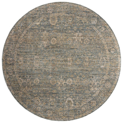 Featuring calming blue and sandy hues and vintage detail, the Priscilla PRL-03 Blue / Sand Area Rug is a power-loomed 100% polyester area rug for any room