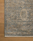 Featuring calming blue and sandy hues and vintage detail, the Priscilla PRL-03 Blue / Sand Area Rug is a power-loomed 100% polyester area rug for any room