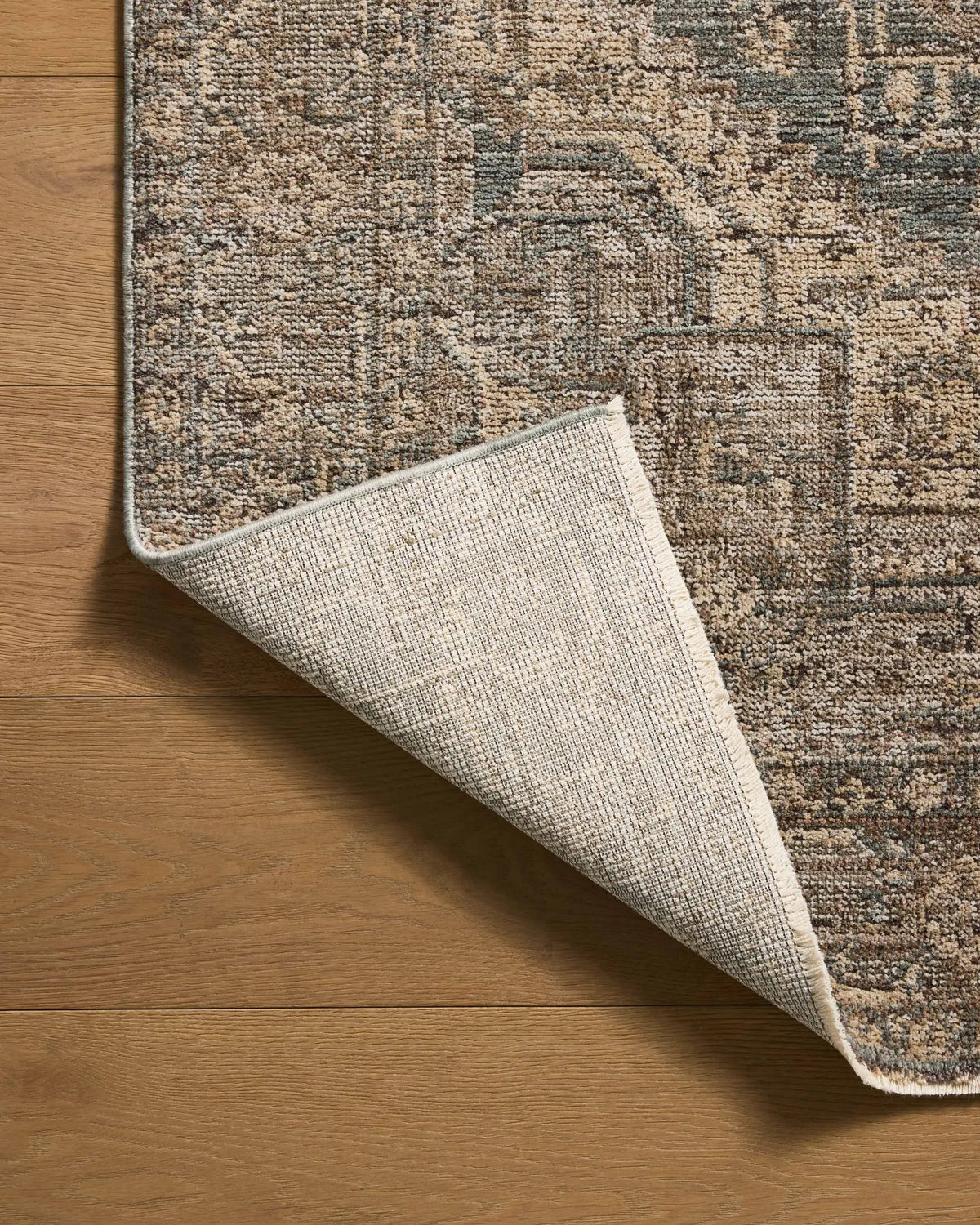 Priscilla PRL-04 Blue / Bark Area Rug by Loloi