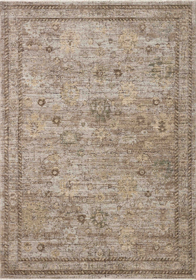 The Priscilla PRL-05 Sand / Earth Area Rug pairs sandy and earthy tones and vintage patterns in a power-loomed 100% polyester area rug
