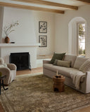 The Priscilla PRL-05 Sand / Earth Area Rug pairs sandy and earthy tones and vintage patterns in a power-loomed 100% polyester area rug