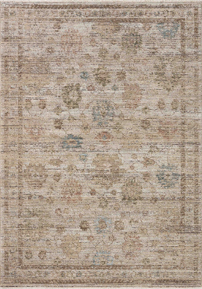 Crafted as a power-loomed 100% polyester area rug, the Priscilla PRL-06 Ivory / Multi Area Rug brings refined ivory and vibrant multi-toned warmth and vintage character to your space