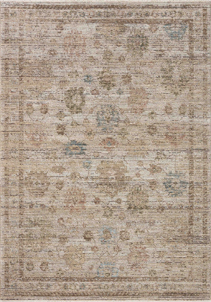 Crafted as a power-loomed 100% polyester area rug, the Priscilla PRL-06 Ivory / Multi Area Rug brings refined ivory and vibrant multi-toned warmth and vintage character to your space