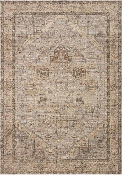 With warm beige and earthy hues and vintage styling, the Priscilla PRL-07 Beige / Earth Area Rug is a power-loomed 100% polyester area rug that elevates any room