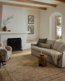 With warm beige and earthy hues and vintage styling, the Priscilla PRL-07 Beige / Earth Area Rug is a power-loomed 100% polyester area rug that elevates any room