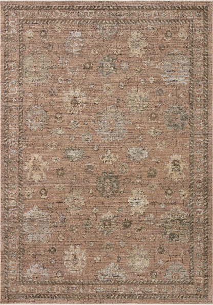 The Priscilla PRL-08 Blush / Multi Area Rug blends delicate blush and vibrant multi-toned tones and vintage motifs into a power-loomed 100% polyester area rug with timeless appeal