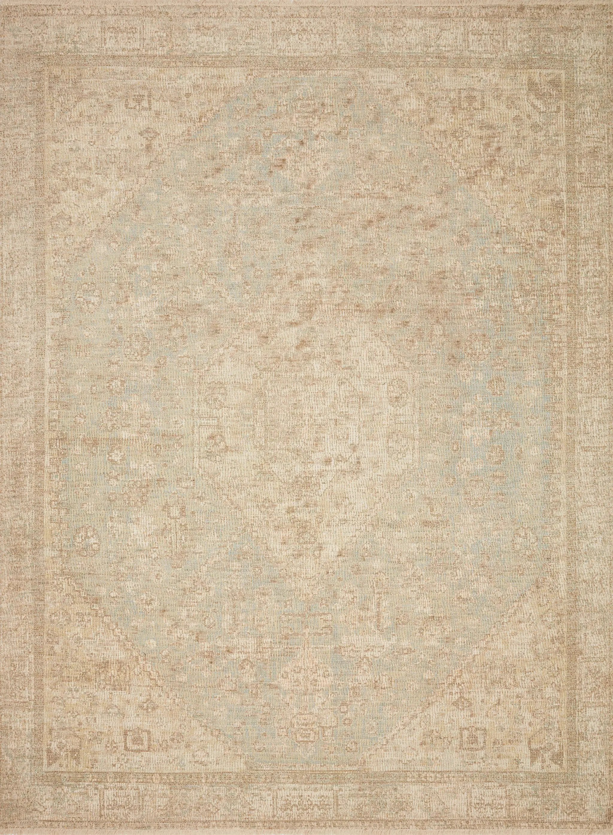 Priya PRY-01 Ocean / Ivory Area Rug by Loloi