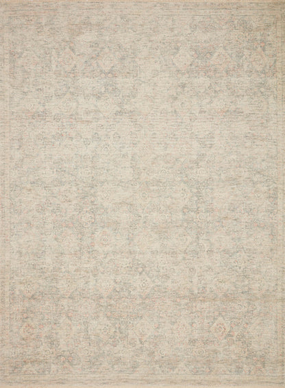  Priya PRY-02 hand-woven Navy and Ivory area rug, elegant texture, ethically crafted in India