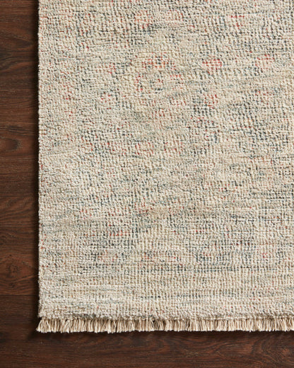  Priya PRY-02 hand-woven Navy and Ivory area rug, elegant texture, ethically crafted in India