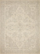  Priya PRY-04 hand-woven Ivory and Grey area rug, subtle tonal patterns, ethically produced in India