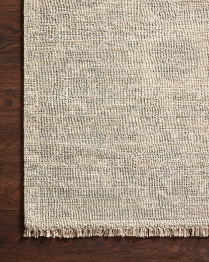  Priya PRY-04 hand-woven Ivory and Grey area rug, subtle tonal patterns, ethically produced in India