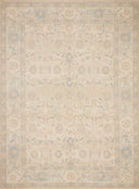  Priya PRY-05 hand-woven Natural and Blue area rug, refined tonal design, GoodWeave certified