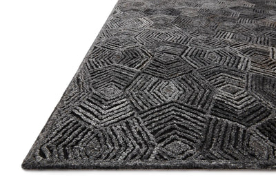 Prescott PRE-01 Charcoal Area Rug by Loloi