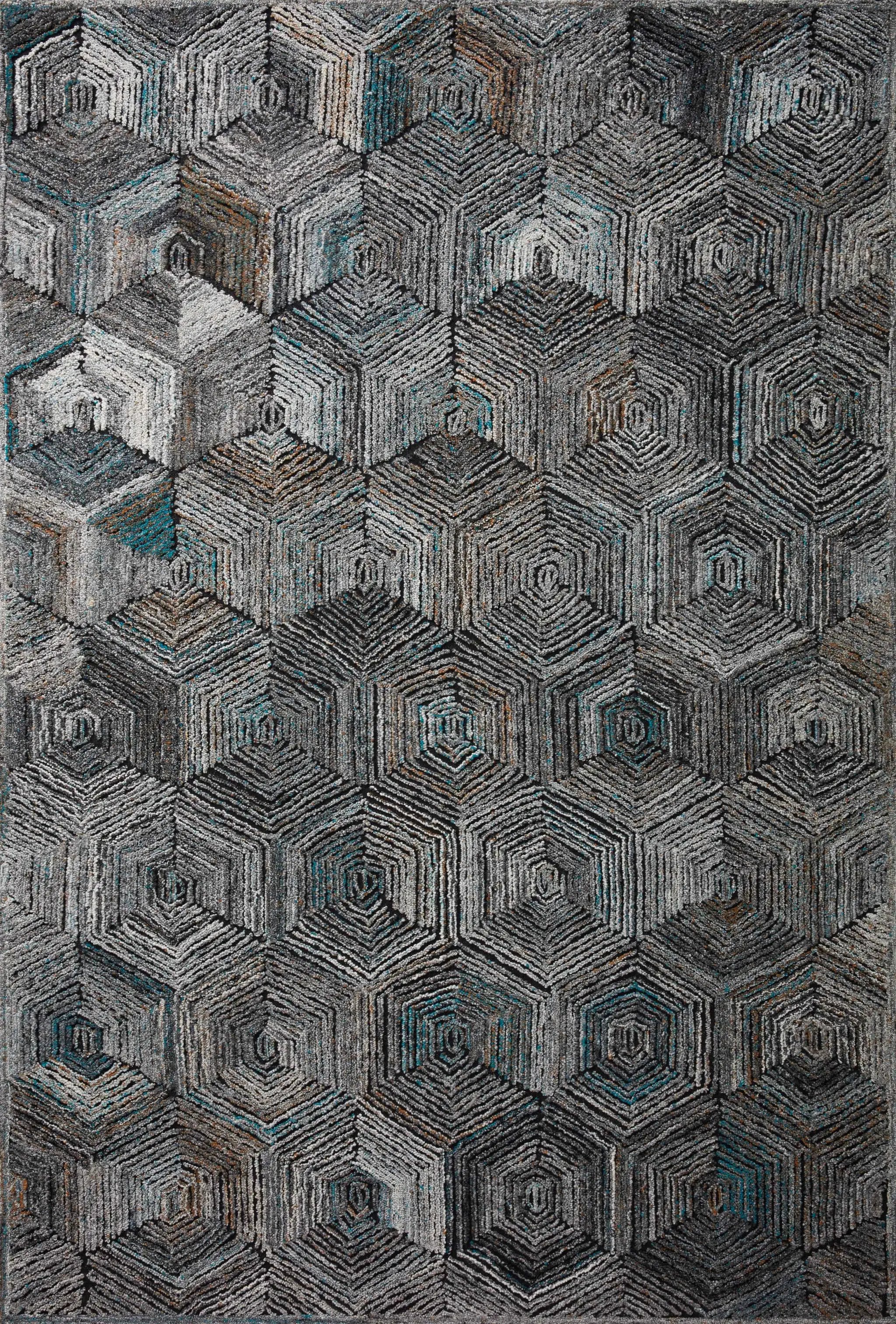 Prescott PRE-02 Metal Area Rug by Loloi