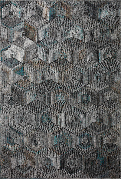 Prescott PRE-02 Metal Area Rug by Loloi