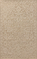 The Prudence PRU-01 Clay / Ivory Area Rug showcases earthy clay and refined ivory tones in a hand-tufted wool and cotton area rug with floral style