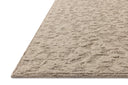 Crafted as a hand-tufted wool and cotton area rug, the Prudence PRU-01 Stone / Ivory Area Rug brings grounding stone and refined ivory warmth and floral character to your space
