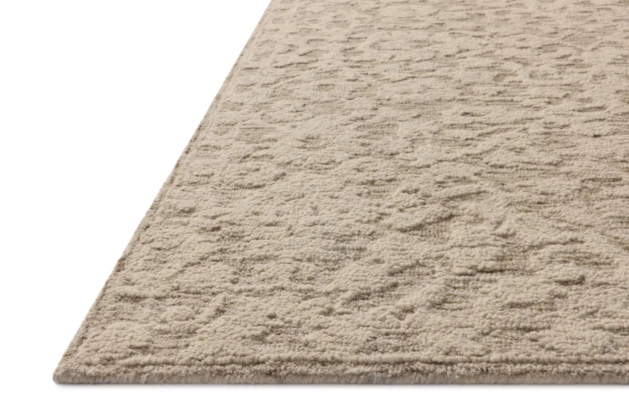 Prudence PRU-01 Stone / Ivory Area Rug by Loloi