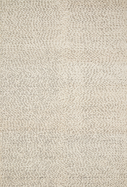 Hand-woven Quarry QU-01 Ivory Area Rug, neutral tone, artisanal texture