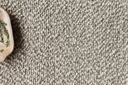 Quarry QU-01 Stone Area Rug, earthy tone, hand-woven, refined texture