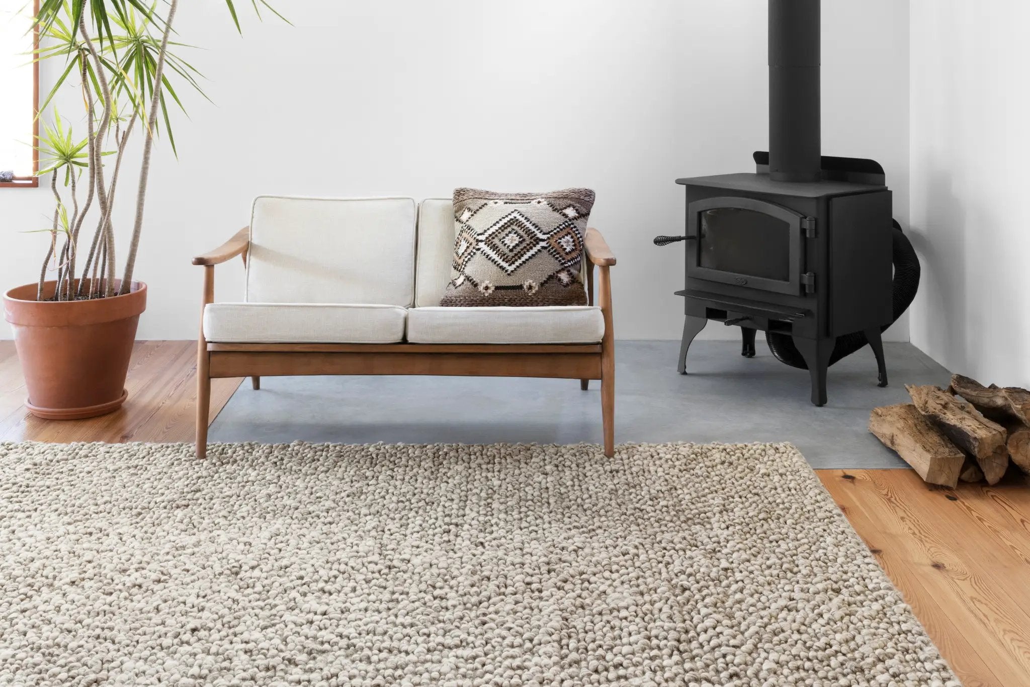 Quarry QU-01 Stone Area Rug by Loloi