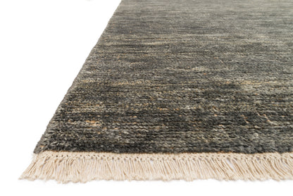 Hand-knotted Quinn QN-01 Grey Area Rug, natural jute and cotton, GoodWeave certified, sustainable, blends with contemporary and Scandinavian décor