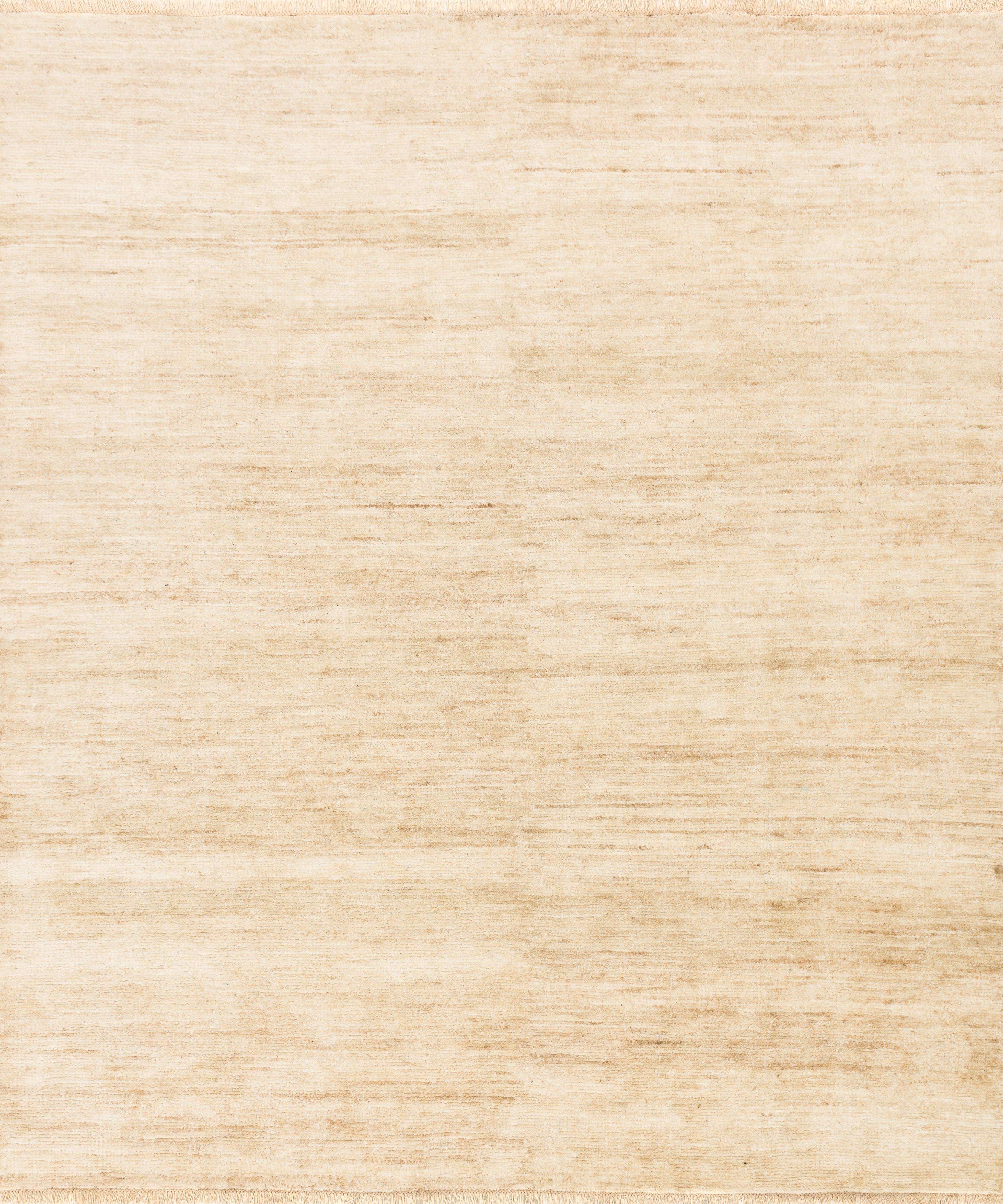 Hand-knotted Quinn QN-01 Ivory Area Rug, sustainable jute and cotton, GoodWeave certified, brightens modern and coastal spaces, artisan-crafted