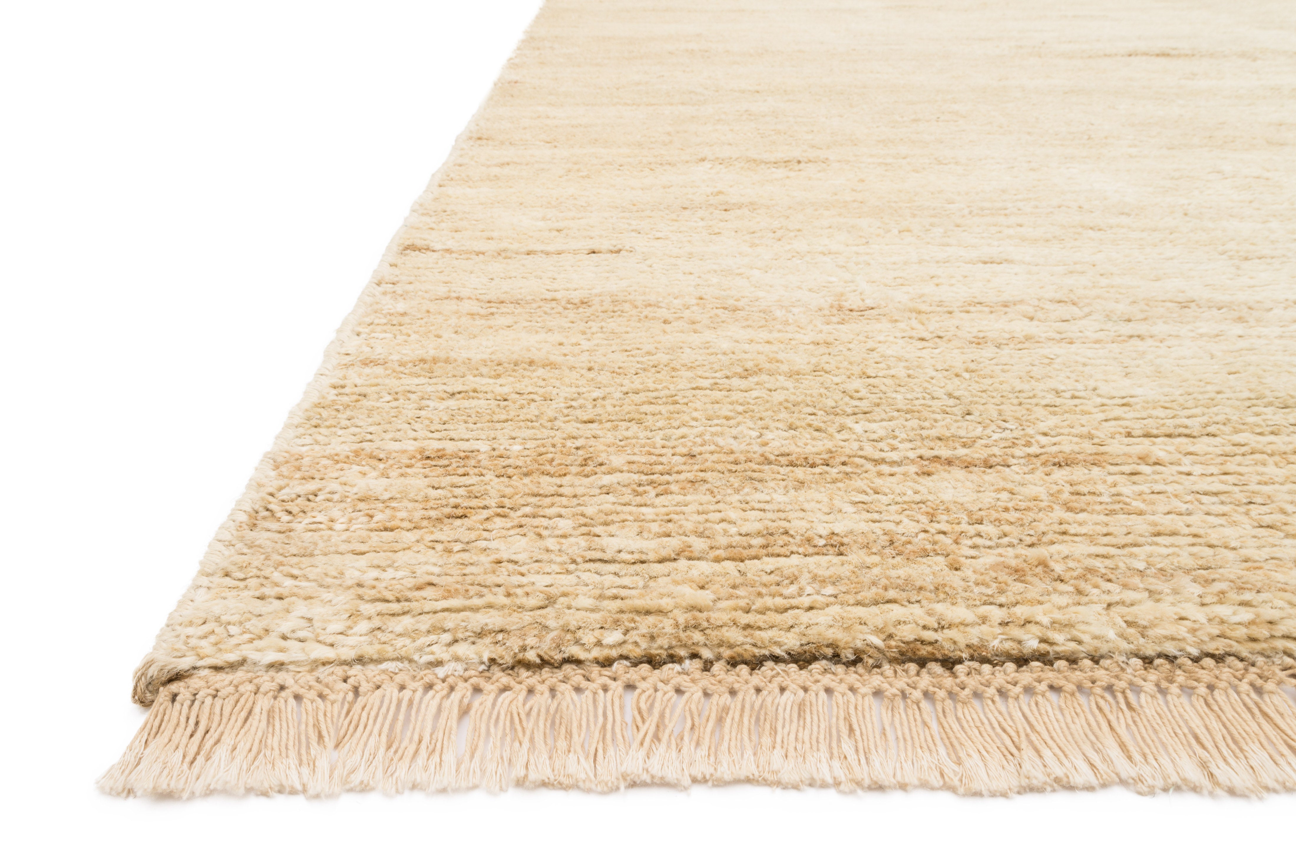 Hand-knotted Quinn QN-01 Ivory Area Rug, sustainable jute and cotton, GoodWeave certified, brightens modern and coastal spaces, artisan-crafted