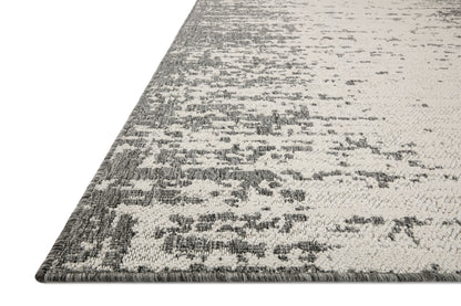  Rainier RAI-01 Ivory and grey contemporary indoor outdoor area rug, power-loomed polypropylene, weather-resistant