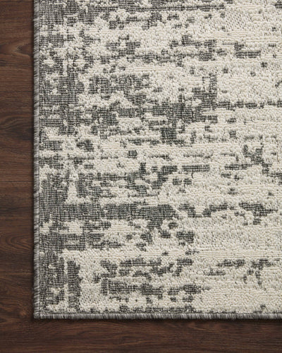 Rainier RAI-01 Ivory and grey contemporary indoor outdoor area rug, power-loomed polypropylene, weather-resistant