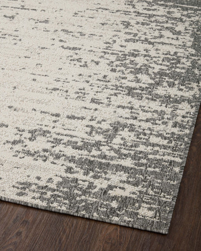  Rainier RAI-01 Ivory and grey contemporary indoor outdoor area rug, power-loomed polypropylene, weather-resistant