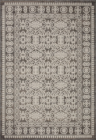  Rainier RAI-02 Pebble and ivory modern area rug, durable polypropylene, suitable for indoor and outdoor use