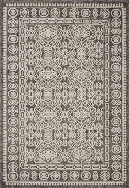  Rainier RAI-02 Pebble and ivory modern area rug, durable polypropylene, suitable for indoor and outdoor use