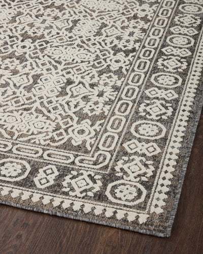  Rainier RAI-02 Pebble and ivory modern area rug, durable polypropylene, suitable for indoor and outdoor use