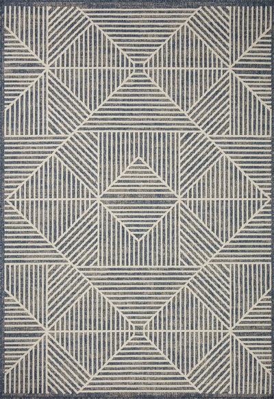 Rainier RAI-03 Denim / Ivory Area Rug by Loloi