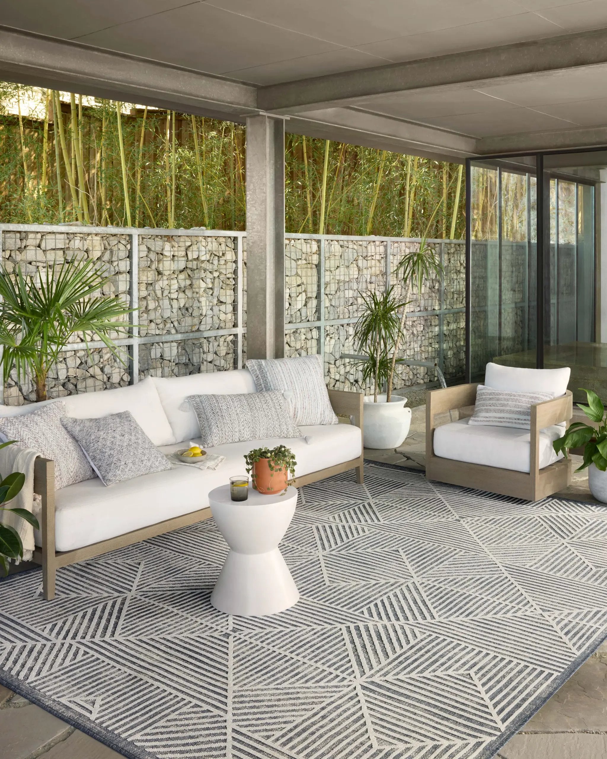Rainier RAI-03 Denim / Ivory Area Rug by Loloi