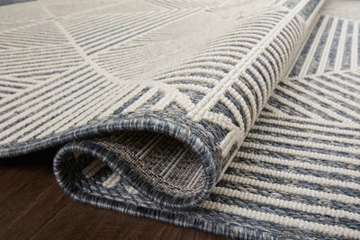 Rainier RAI-03 Denim / Ivory Area Rug by Loloi
