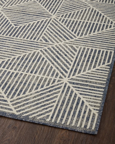 Rainier RAI-03 Denim / Ivory Area Rug by Loloi