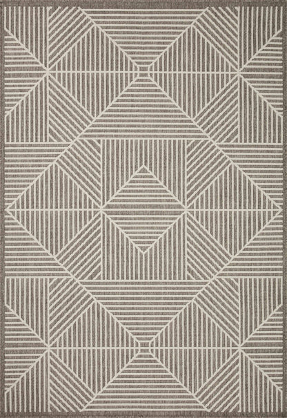  Rainier RAI-03 Natural and ivory modern area rug, durable polypropylene, indoor outdoor, contemporary design