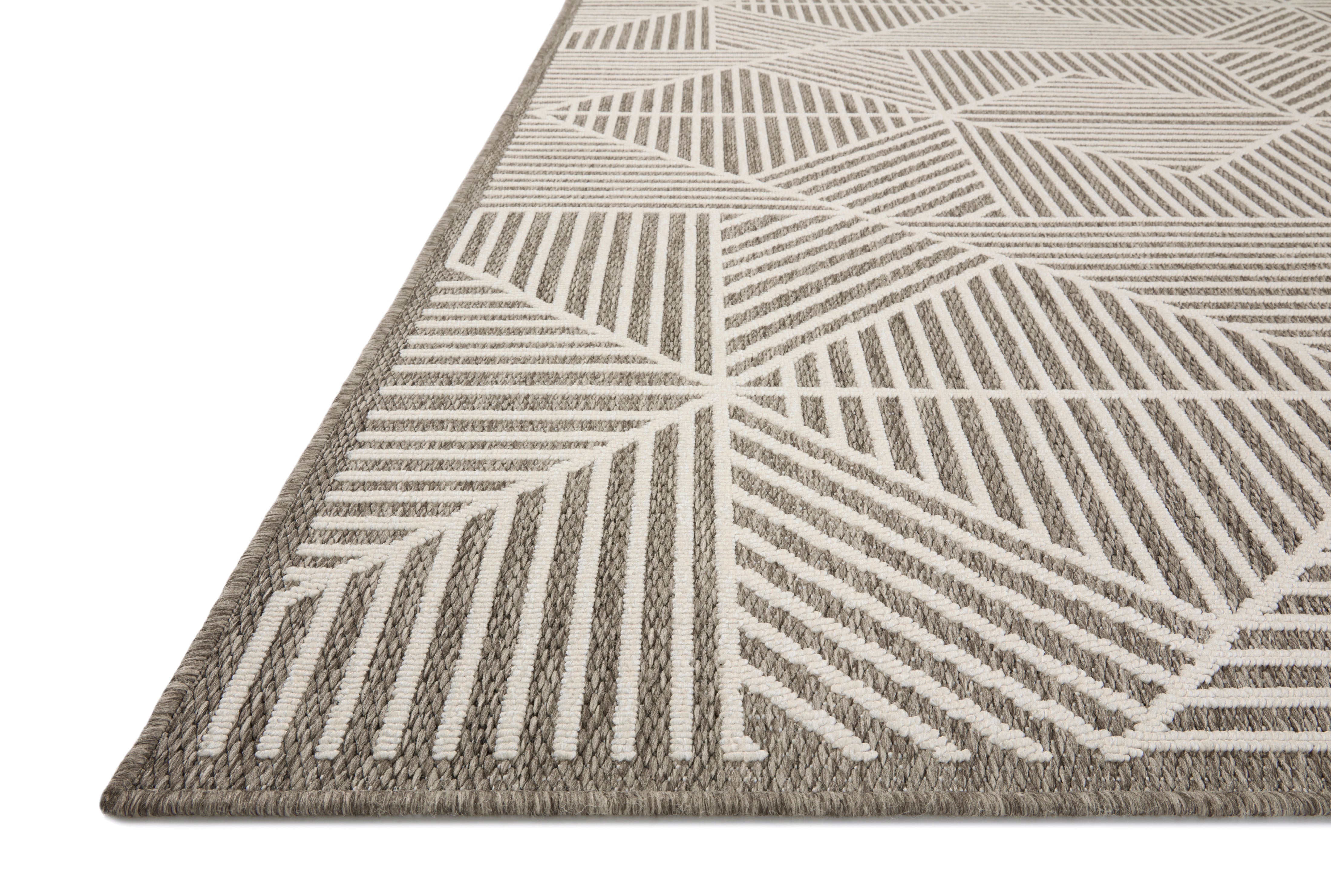  Rainier RAI-03 Natural and ivory modern area rug, durable polypropylene, indoor outdoor, contemporary design