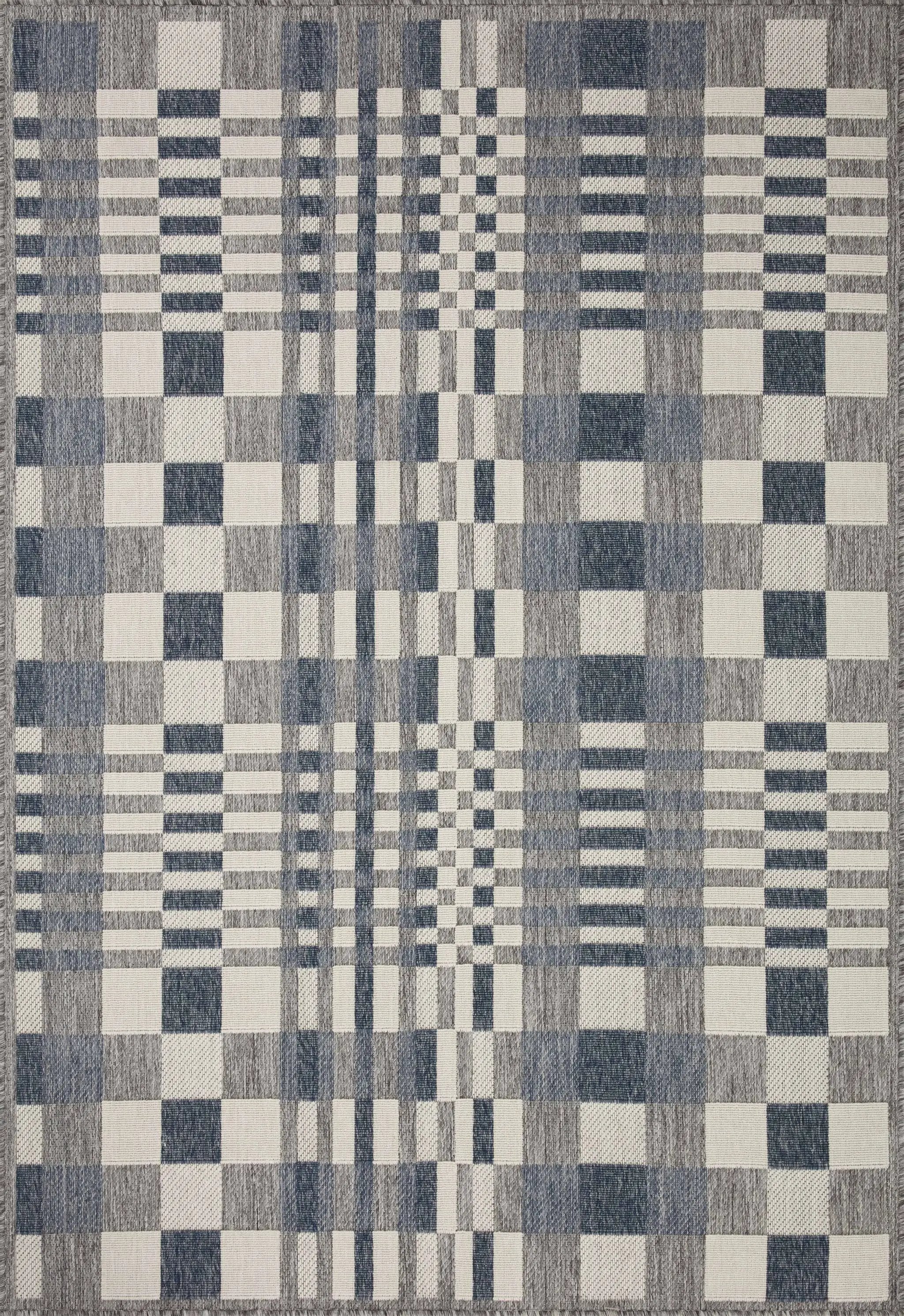 Rainier RAI-04 Ivory / Denim Area Rug by Loloi