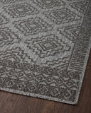  Rainier RAI-06 Grey and charcoal contemporary area rug, power-loomed polypropylene, weather-resistant for indoor outdoor